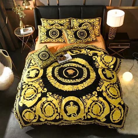 fake versace quilt cover|versace bed sets.